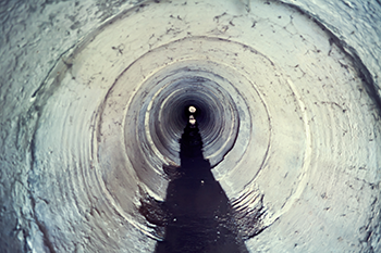 camera inside water pipe
