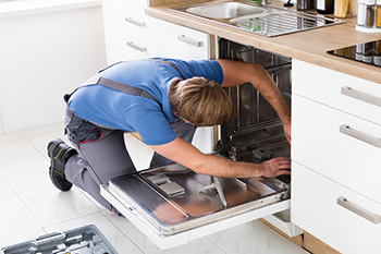 Geelong plumber installing dishwasher