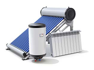 Solar hot water components